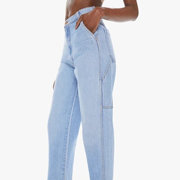 MOTHER Snacks High Waisted Twizzy Utility Ankle Straight Leg Jeans size 25 - Picture 3 of 13